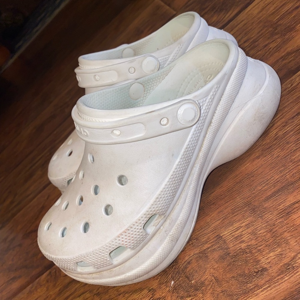 Platform Crocs White Size 6